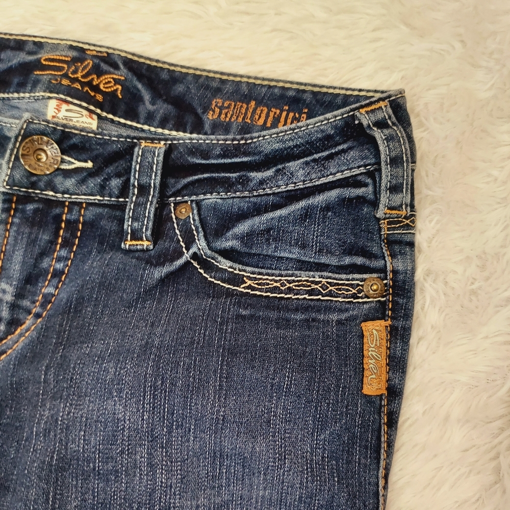 SILVER Jeans Santorini Denim Capri Pants, Size 28 - Picture 7 of 11